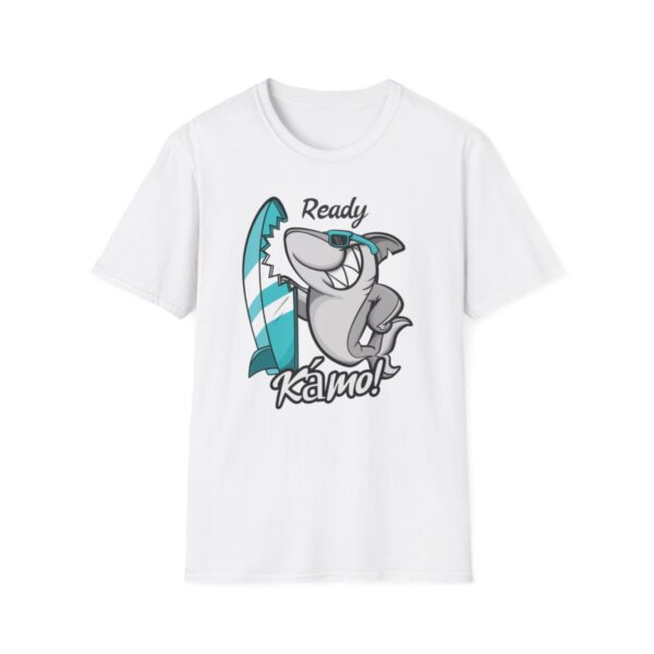 Plážové tričko s potiskem žraloka "Ready Kámo!" - Unisex Softstyle