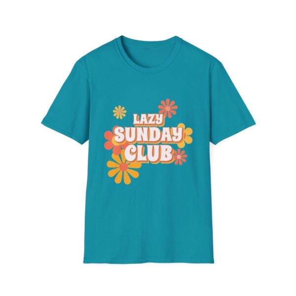 Tričko s potiskem "Lazy Sunday Club" – Připravte se na nedělní pohodu! Unisex softstyle