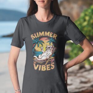 Tričko s potiskem “Summer Vibes” - Pohoda na maximum - Unisex Softstyle