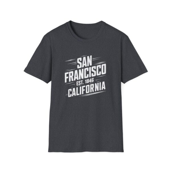 Tričko s potiskem “San Francisco Est. 1846” - Kalifornský styl - Unisex Softstyle