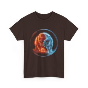 "Fire Beasts 2" Unisex tričko z těžké bavlny s potiskem