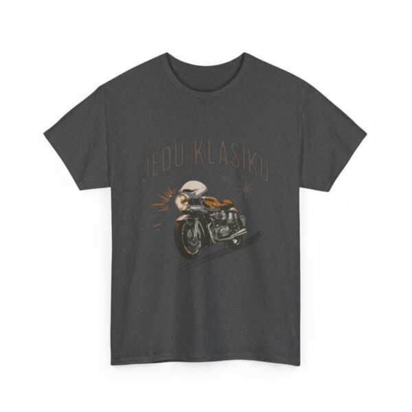 Motorkářské tričko “Jedu Klasiku” - Elegance na dvou kolech - Unisex z těžké bavlny