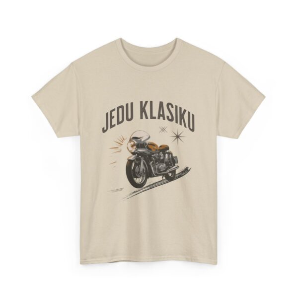 Motorkářské tričko “Jedu Klasiku” - Elegance na dvou kolech - Unisex z těžké bavlny