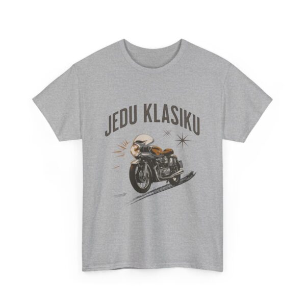 “Jedu Klasiku” - Elegance na dvou kolech - Unisex tričko z těžké bavlny