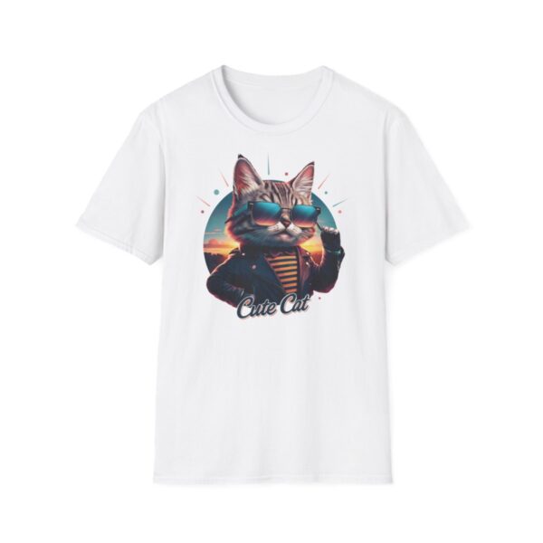 Tričko s potiskem "Cute Cat" Unisex Softstyle - Image 3