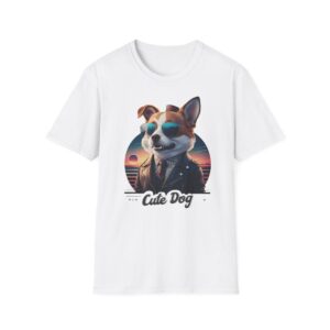 Tričko s potiskem "Cute Dog" Unisex Softstyle