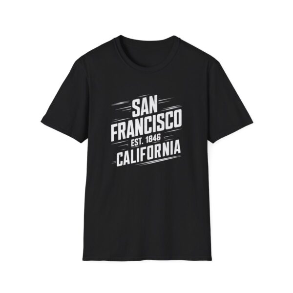 Tričko s potiskem “San Francisco Est. 1846” - Kalifornský styl - Unisex Softstyle