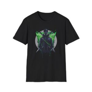 Tričko s potiskem “The Masked Assassin” - Tajemství a síla v jednom - Unisex Softstyle