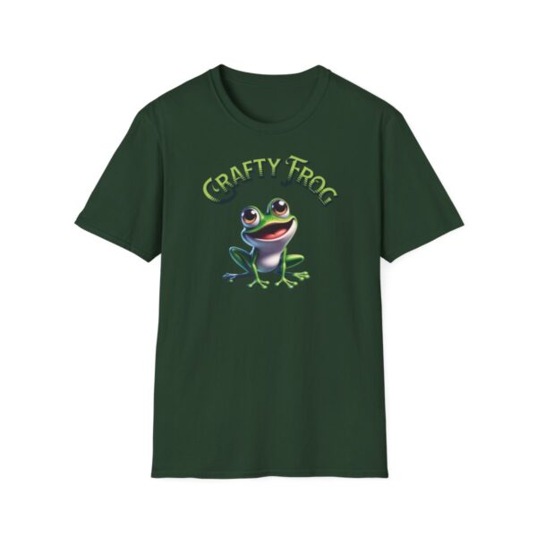 Tričko s potiskem "Crafty Frog - Tvořivá Žába" - Unisex Softstyle