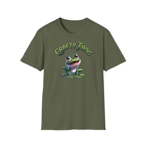 Tričko s potiskem "Crafty Frog - Tvořivá Žába" - Unisex Softstyle