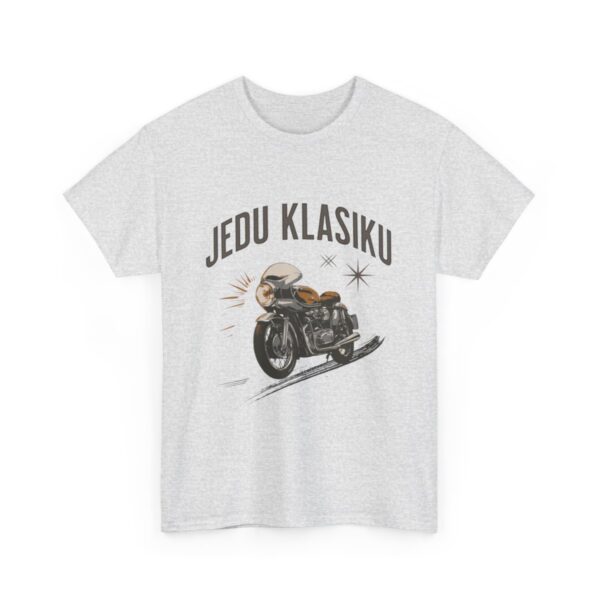 Motorkářské tričko “Jedu Klasiku” - Elegance na dvou kolech - Unisex z těžké bavlny