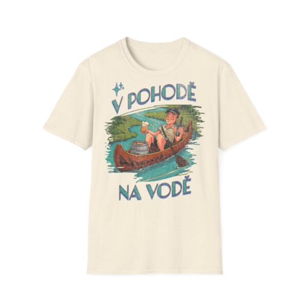 Tričko s potiskem "V pohodě na vodě" – pro vodáky s humorem! - Unisex Softstyle