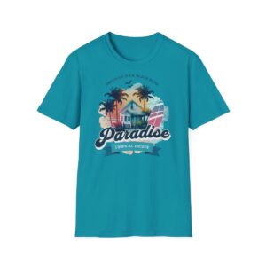 Tričko s potiskem "Discover Your Beach Bliss - Paradise" Unisex Softstyle