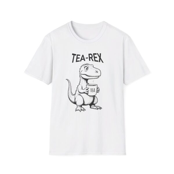 Tričko s potiskem "Tea-Rex" - Když dinosaurus miluje čaj! Unisex Softstyle