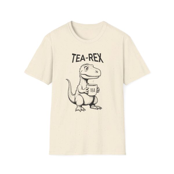 Tričko s potiskem "Tea-Rex" - Když dinosaurus miluje čaj! Unisex Softstyle