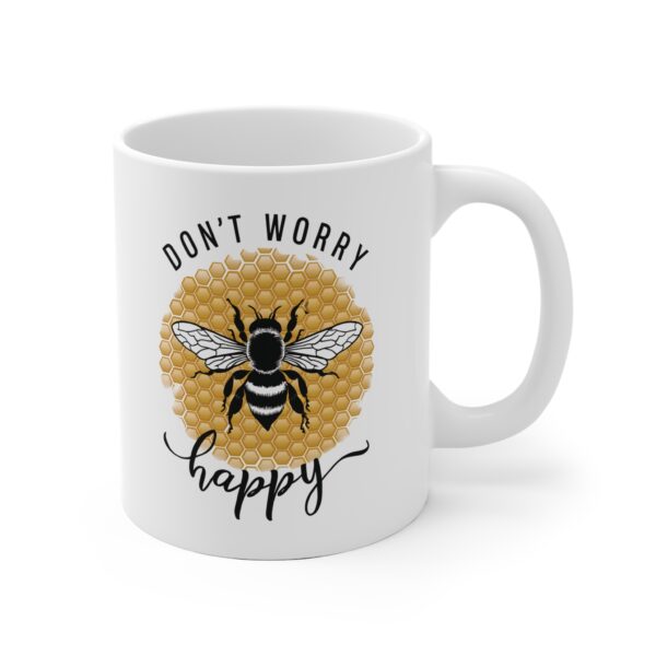 Hrnek s potiskem "Don't Worry, Bee Happy"