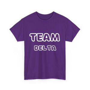 Týmové tričko s potiskem "Team Delta" Unisex z těžké bavlny