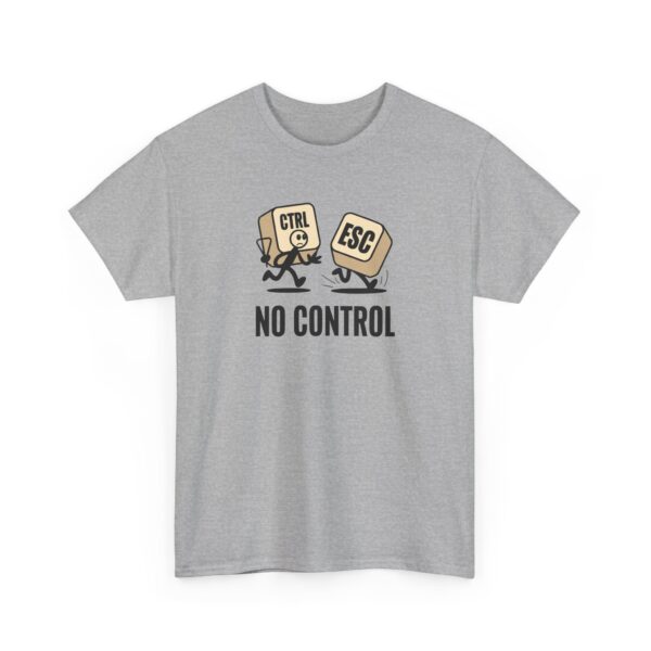 Tričko s potiskem "No Control" – když se ti klávesy rozběhnou!