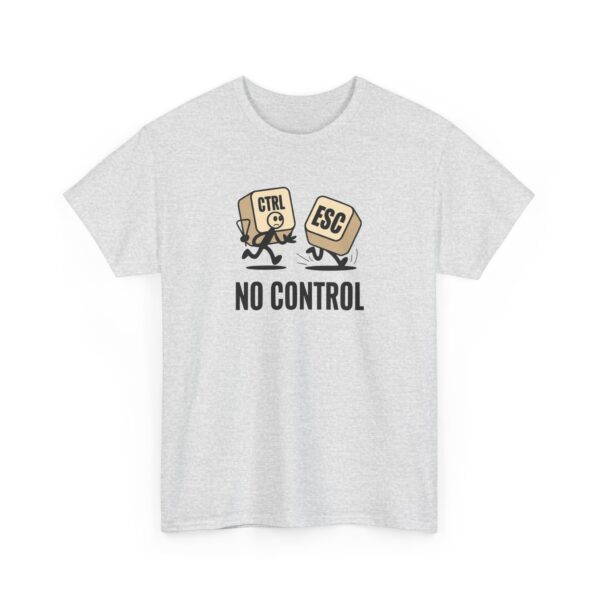 Tričko s potiskem "No Control" – když se ti klávesy rozběhnou!