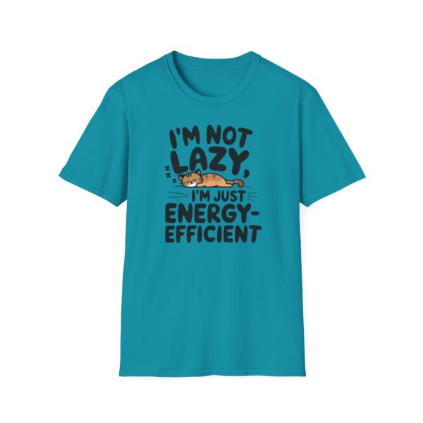 Tričko s potiskem "I'm Not Lazy, I'm Just Energy-Efficient"