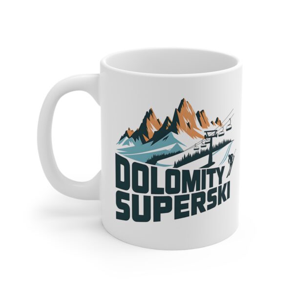 Hrnek s potiskem "Dolomity Superski" – pro lyžaře s vášní pro italské Alpy