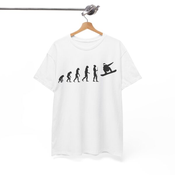 Tričko s potiskem evoluce snowboardisty - Image 2