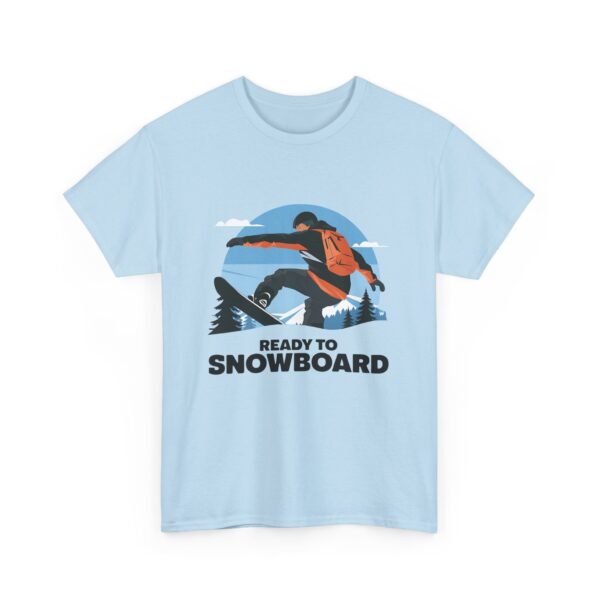 Tričko s potiskem "Ready to Snowboard"