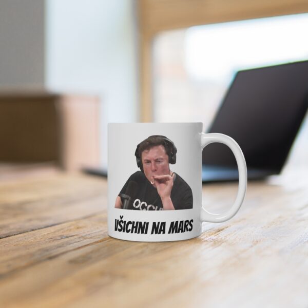 Hrnek s potiskem "Elon ve vesmírném rozpoložení" - Obrázek 4