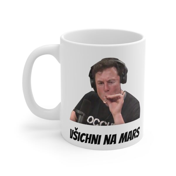 Hrnek s potiskem "Elon ve vesmírném rozpoložení" - Obrázek 3