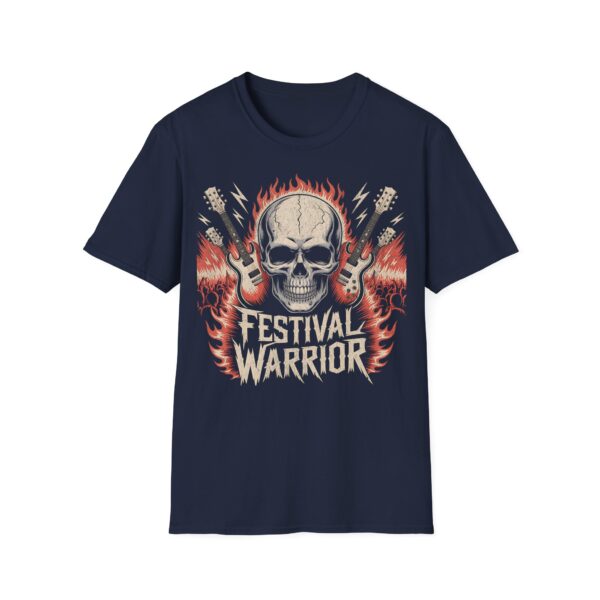Tričko s potiskem "Festival Warrior" – Lebka, kytary a pořádná dávka rockové energie! - Obrázek 5