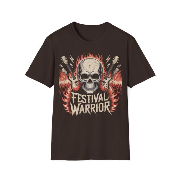 Tričko s potiskem "Festival Warrior" – Lebka, kytary a pořádná dávka rockové energie! - Obrázek 2
