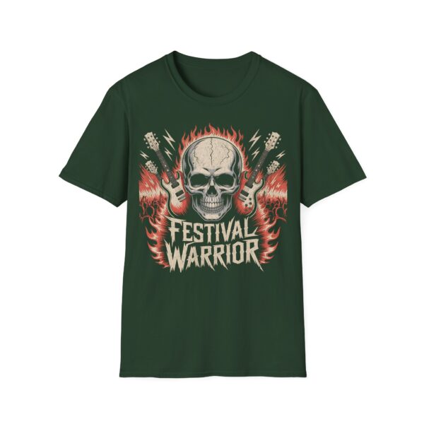 Tričko s potiskem "Festival Warrior" – Lebka, kytary a pořádná dávka rockové energie! - Obrázek 3