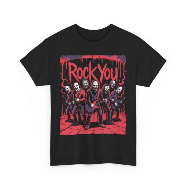Tričko s potiskem "Rock You" – Banda šílenců s kytarou přichází!