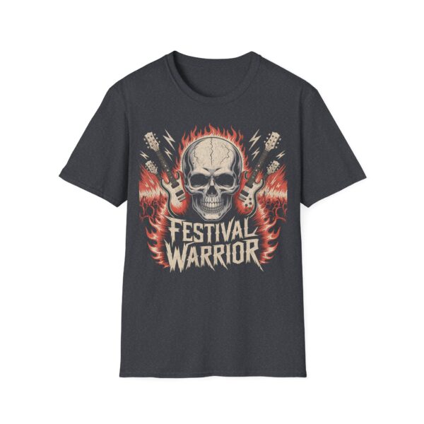 Tričko s potiskem "Festival Warrior" – Lebka, kytary a pořádná dávka rockové energie! - Obrázek 4